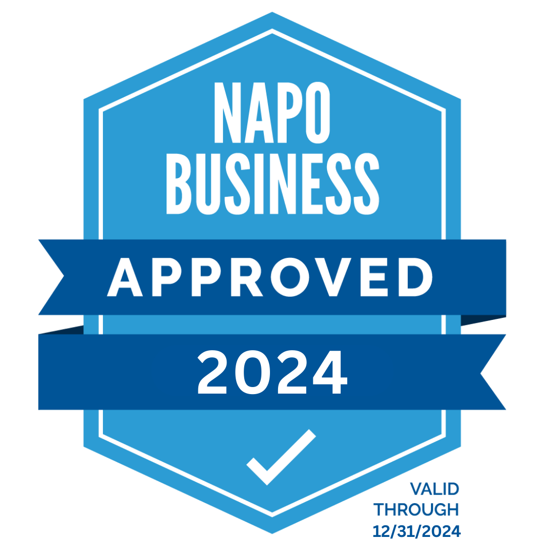 napo approved badge